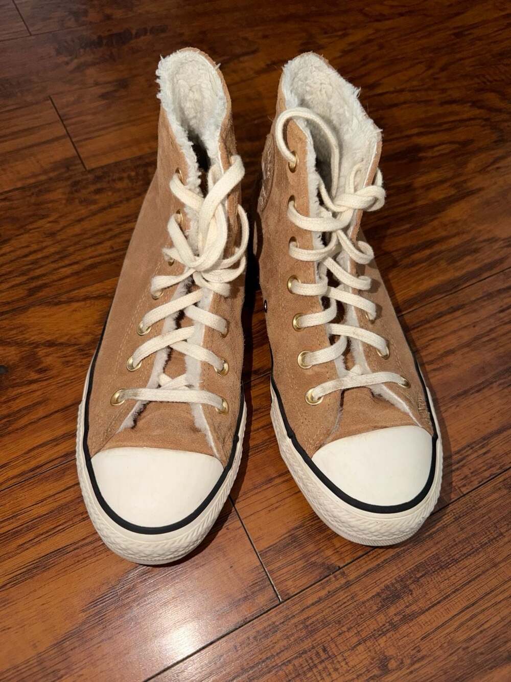 Converse Chuck Taylor All Star Cozy Suede High Top Sneakers in Brown - Picture 2 of 8